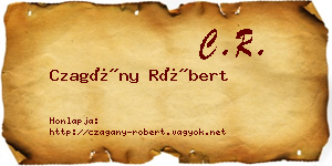 Czagány Róbert névjegykártya